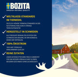 Bozita Tetra Gesteriliseerde stukjes in houtskoolsaus - 6 x 370g Graanvrij en suikervrij natvoer voor katten - non-GMO, met 8,5% eiwit en 4,5% vet - hoge kwaliteit en uiterst smakelijk