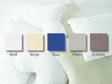 Kussenset met vulling en hoes, origineel kussen maat M met jersey kussensloop (beige)