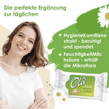 OLA nat toiletpapier - (1X40 stuks) Vochtige doekjes - kamille-extract en melkzuur, wasbaar, gevoelige huid - 40 stuks