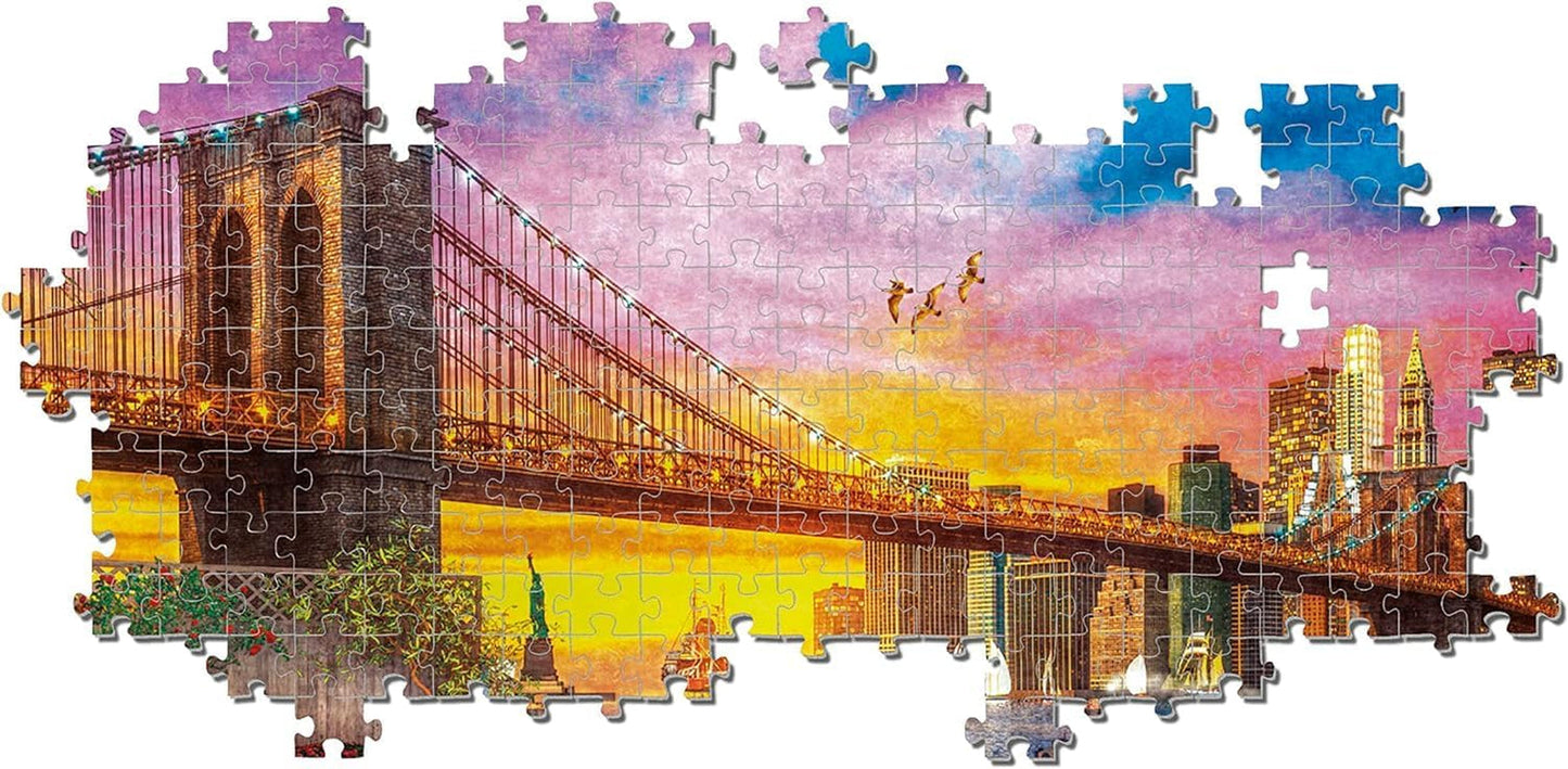 Clementoni - 33552 Collectie - Manhattan Balkon Zonsondergang, Puzzel 3000 stukjes voor volwassenen en kinderen vanaf 10 jaar, behendigheidsspel voor het hele gezin Puzzel Naty Shop