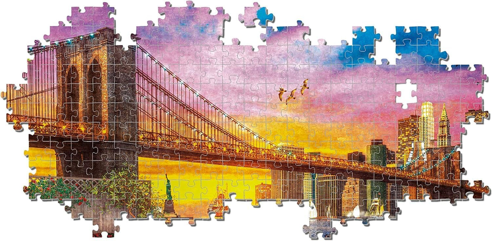 Clementoni - 33552 Collectie - Manhattan Balkon Zonsondergang, Puzzel 3000 stukjes voor volwassenen en kinderen vanaf 10 jaar, behendigheidsspel voor het hele gezin Puzzel Naty Shop