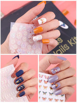 EBANKU 576 stks korte druk op nagels met nagellijm, 12 kleuren korte matte kunstnagels, 8 korte glanzende kunstnagels, 4 glitter kunstnagels