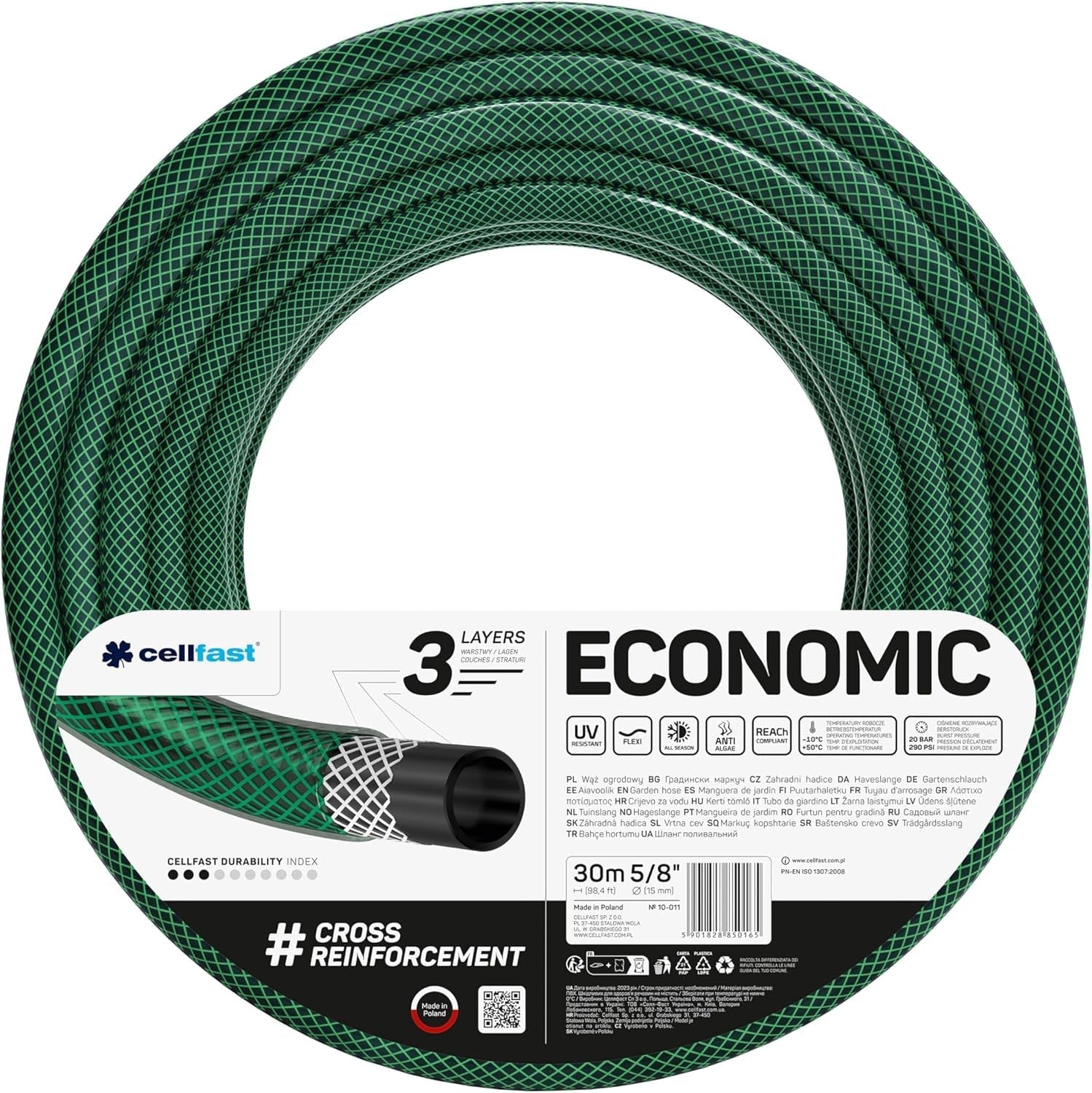 Tuinslang Cellfast ECONOMIC 20m, 5/8", 10-010