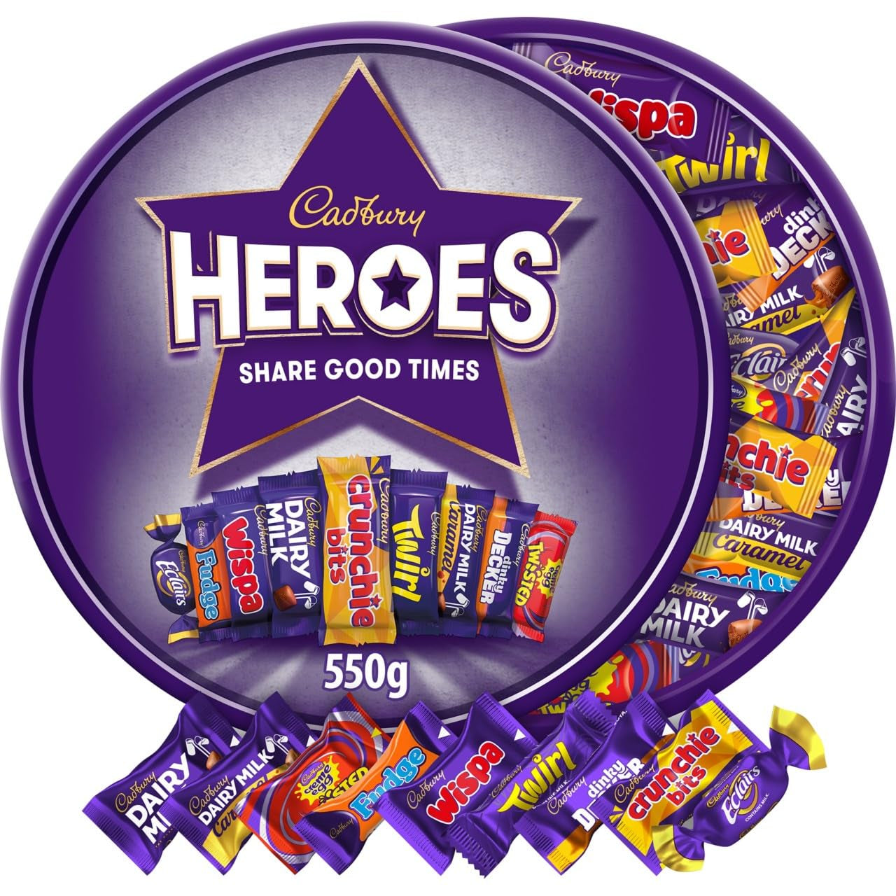 Chocoladedoos Helden 550g