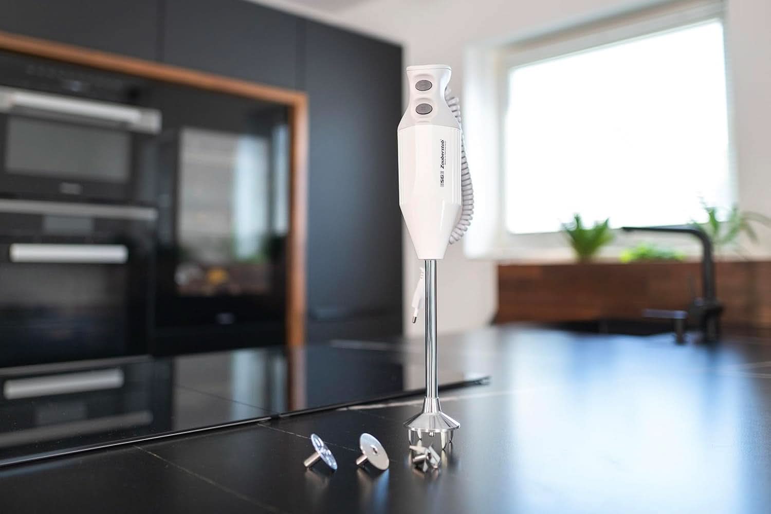 ESGE Zauberstab P 200 Profi, Stabmixer Weiß Inkl. Zubehör, Bis Zu 17.000 U/Min, 90860, Weiß/Grau Keuken Naty Shop