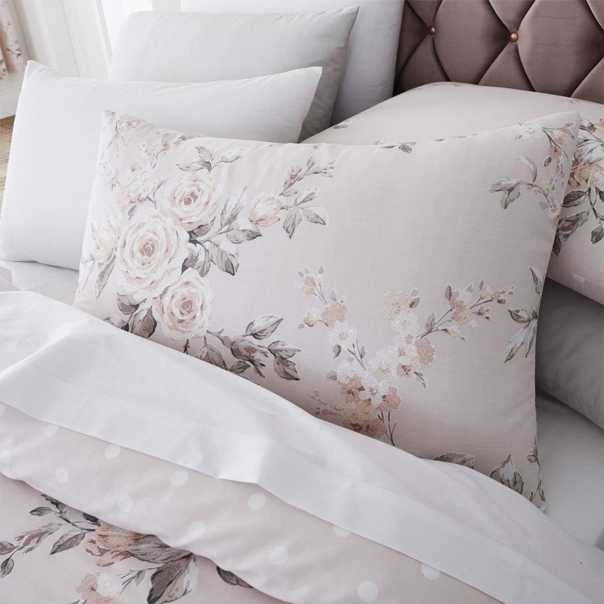 Catherine Lansfield Canterbury sprei, onderhoudsvriendelijk, Blush, sprei - 220X230Cm Bedden en dekens Catherine Lansfield