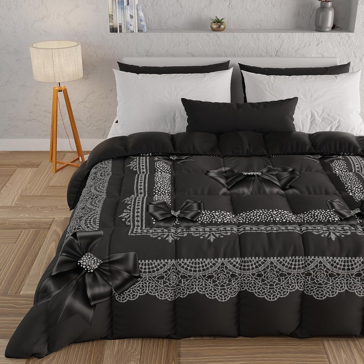 PETTI Artigiani Italiani - Winterquilt, Winterquilt, Eenvoudige quilt, Dubbelzijdig, Monocolor en digitaal printen, 100% anti-allergische microvezel, Made in Italy Quilts en quilts Naty Shop Diamond arc 160 X 190 Cm