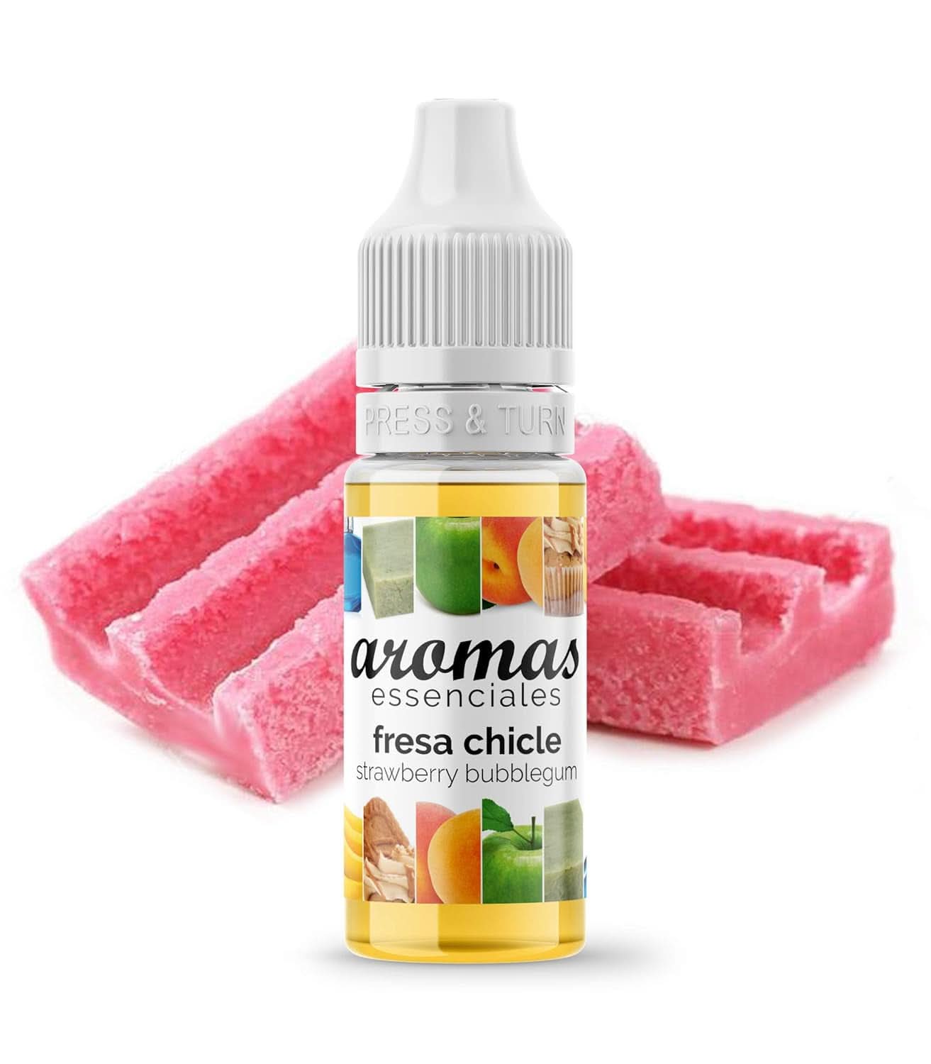 Geconcentreerd aroma met de smaak van kauwgom en aardbeien, 10 ml Naty Shop aroma's 10 ml