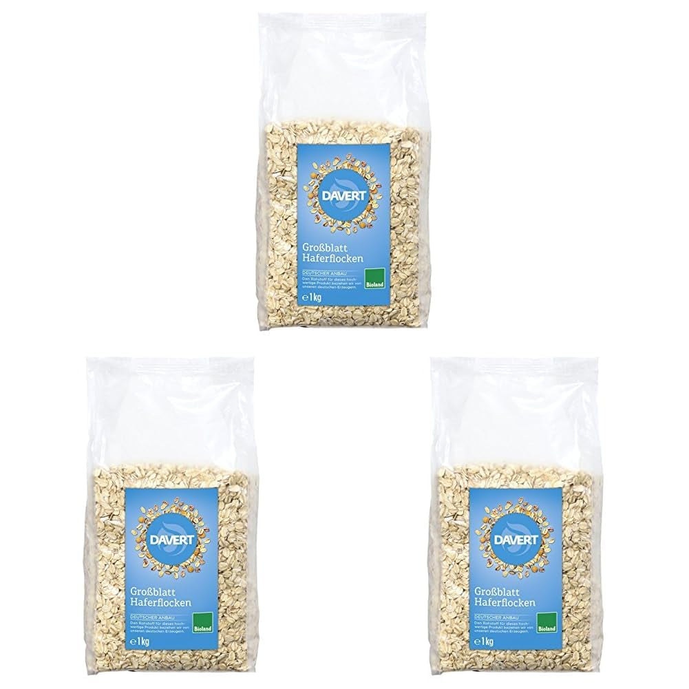 Davert Havermout met grote bladeren, 1000 g