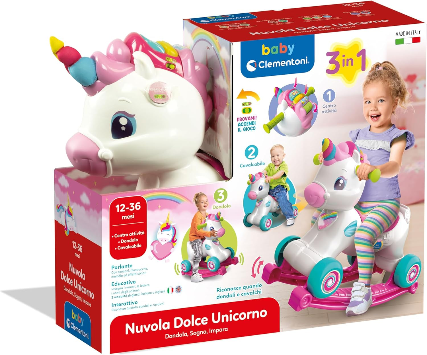 Clementoni 17855 Dieren eerste stapjes, veelkleurig Speelgoed Bebe Naty Shop