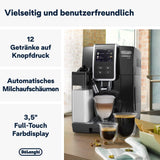 De'Longhi Dinamica Plus ECAM 370.70.B Volautomatische espressomachine met LatteCrema-melk-, cappuccino- en espressosysteem, 3,5 inch TFT-kleurentouchscreen en app-bediening, koffiefunctie, zwart