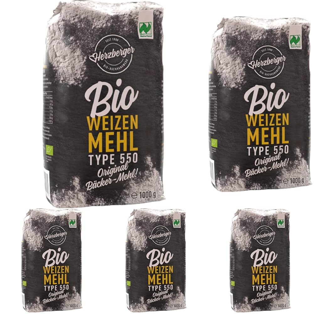 Tarwemeel Herzberger Biologisch Naturland Type 550, 1 kg