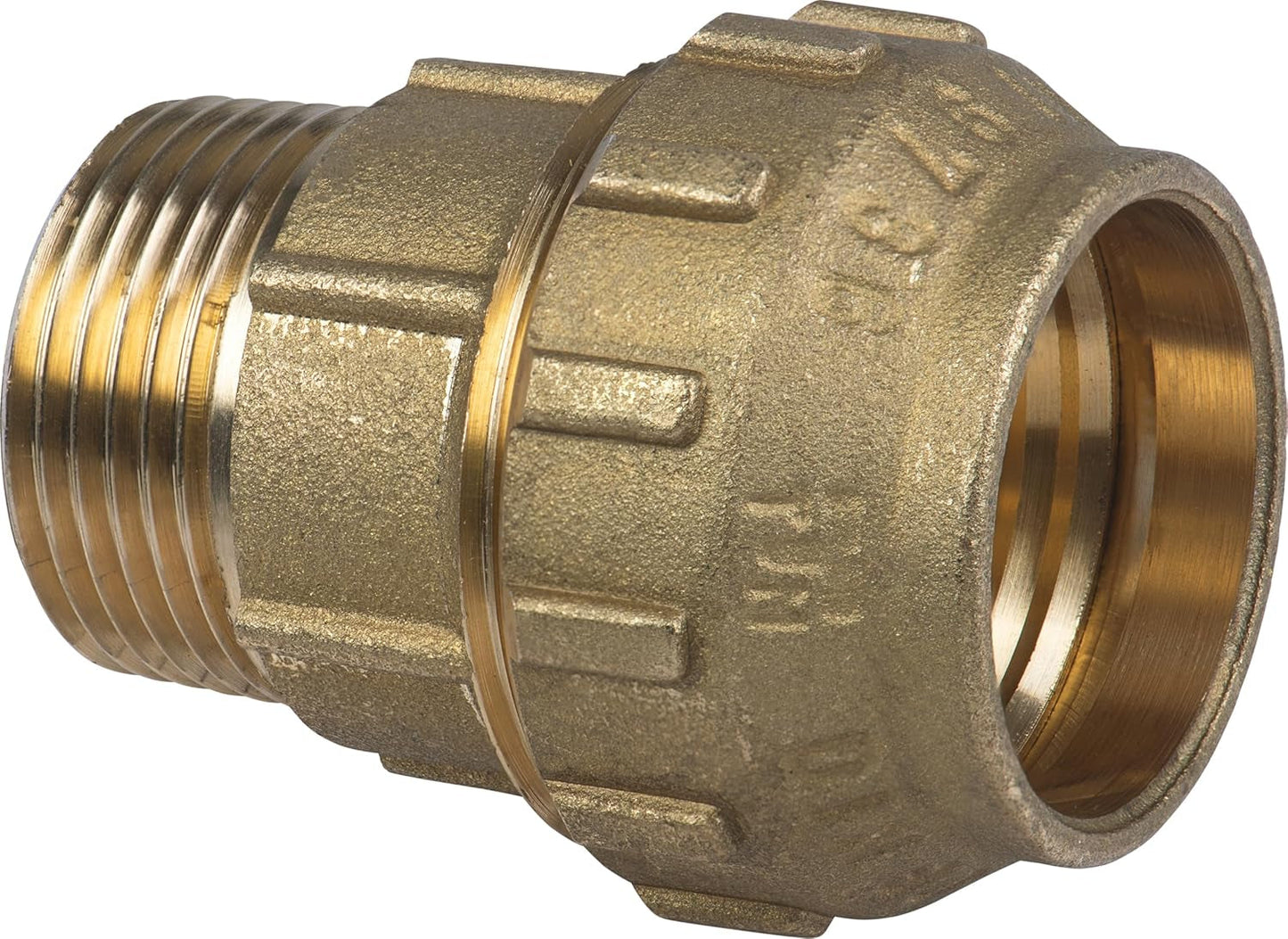Cornat knelfitting - buitendraad Ø 32 mm x 1 inch - messing - met één buitendraad - PE-HD buisaansluiting / T617532