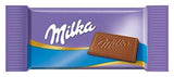 Milka Naps Mix – Mini chocoladevierkantjes in 4 assortimenten: Alpenmelk, Aardbeien, Hazelnoten, Cacaoroom – 1 x 1kg