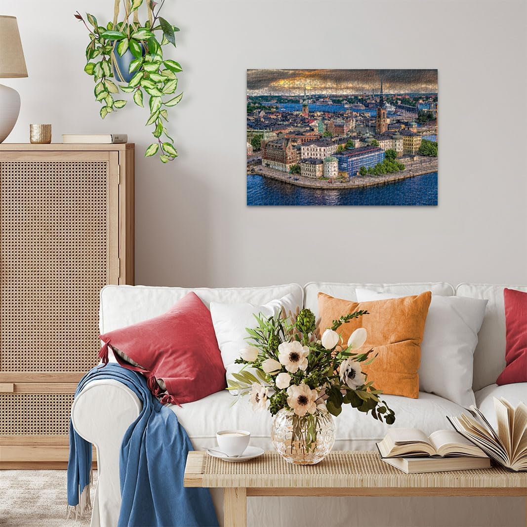 Ravensburger Puzzel Scandinavische plaatsen 12000114 - Stockholm, Zweden - Legpuzzel van 1000 stukjes voor volwassenen en kinderen vanaf 14 jaar Puzzel Naty Shop