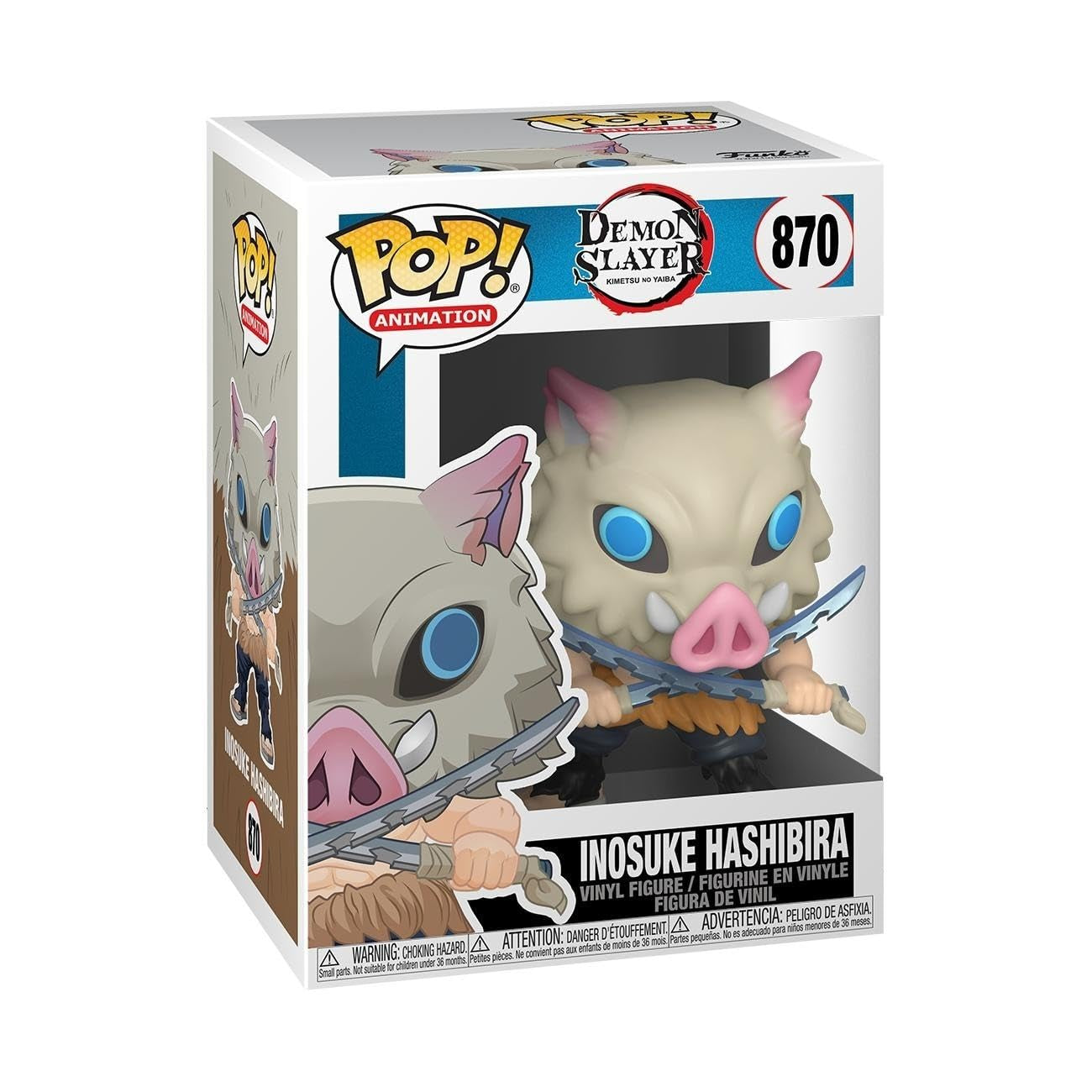 Funko-pop! Animatie: Demon Slayer - Inosuke Hashibira - Vinyl verzamelfiguur - Cadeau-idee - Officiële merchandise - Speelgoed voor kinderen en volwassenen - Anime-fans - Modelfiguur voor verzamelaars Actiefiguren Naty Shop Standaardtitel