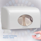 Kleenex Premium toiletpapierrollen 8484, toiletpapier 24 rollen x 160 gepofte vellen, 4-laags toiletpapier, 100% zuivere vezels, hoge kwaliteit, scheurbestendig en zacht (2-pack)