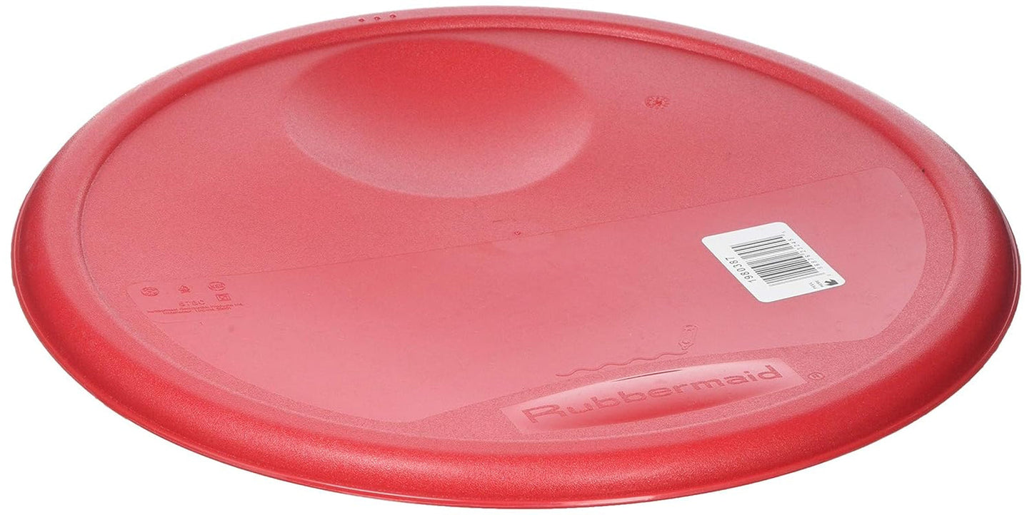 Deksel voor voedselopslagcontainers, rond, rood, 11,4L voedselopslagdozen Naty Shop standaardtitel