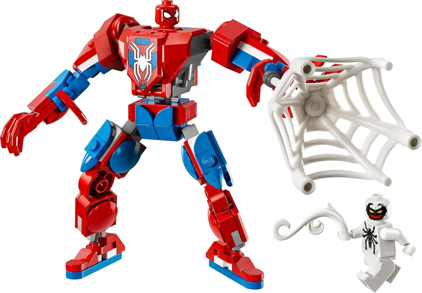 LEGO Marvel Spider-Man Mech versus. Anti-Venom - Superheldenspeelgoed met 2 minifiguren - Actiefiguur met beweegbare armen, benen en vingers - Cadeau voor jongens en meisjes vanaf 6 jaar 76308 Beschouw de LEGO-Store bouwsets