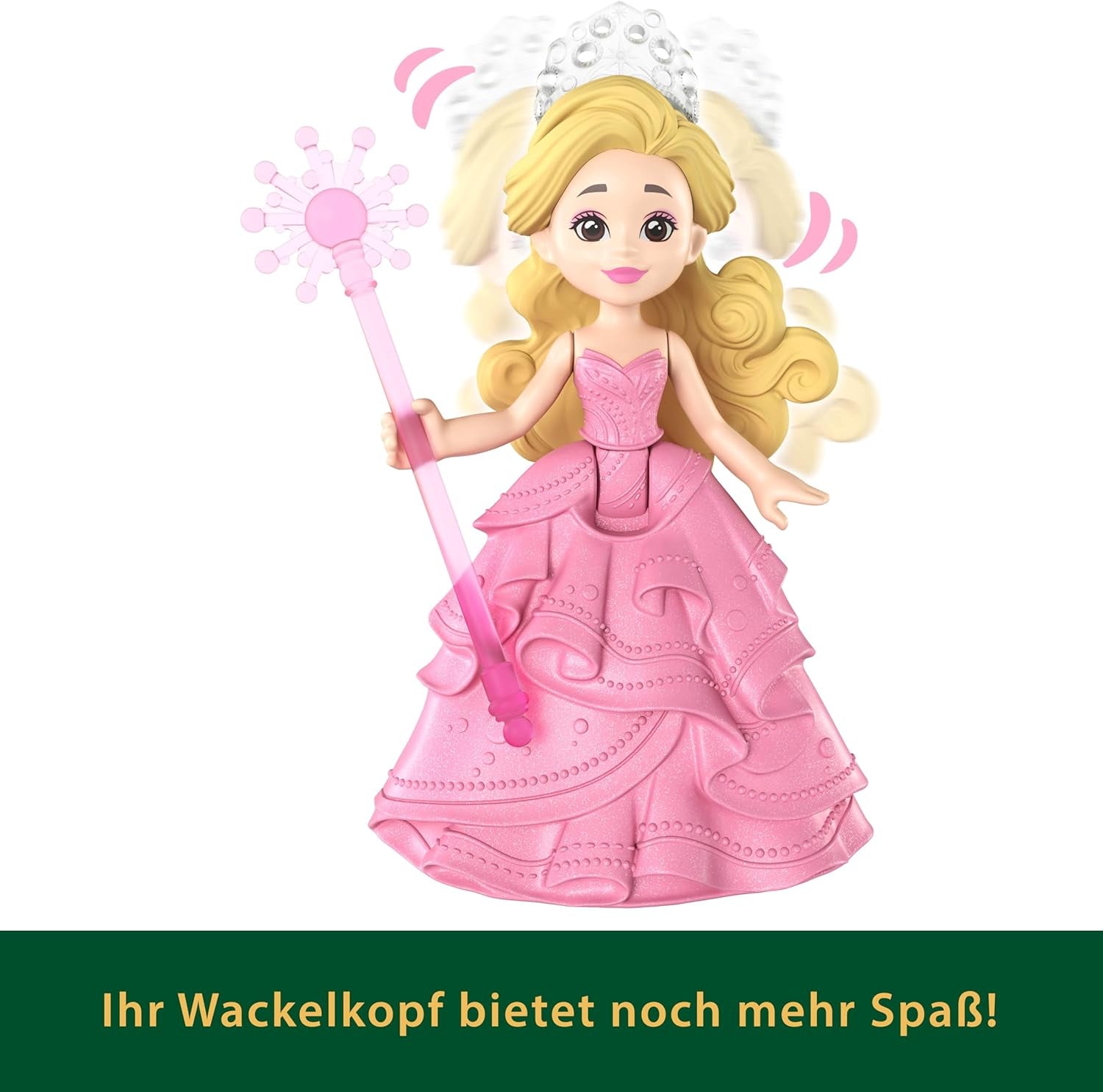 Mattel Universal Pictures Evil Glinda drijvende bubbel, bekende film geïnspireerde Glinda minipop en voertuigspeelset, JFM25, [Meerkleurig]