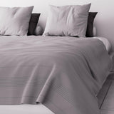 Soleil D'Ocre Adele, Zigzag hoes, van de bank gegooid, Polykaton, Grijs, 220 X 240 Cm Naty Shop Dekbedden en dekbedden Grijs 220 X 240 Cm