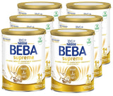 BEBA SUPREME JUNIOR 1 Plus - Drank voor kinderen vanaf 1 jaar, met complex 6 HMO, lactosevrij, palmolievrij, visolievrij, voeding voor kleine kinderen, babymelkpoeder, verpakking van 6 (6 x 800g)
