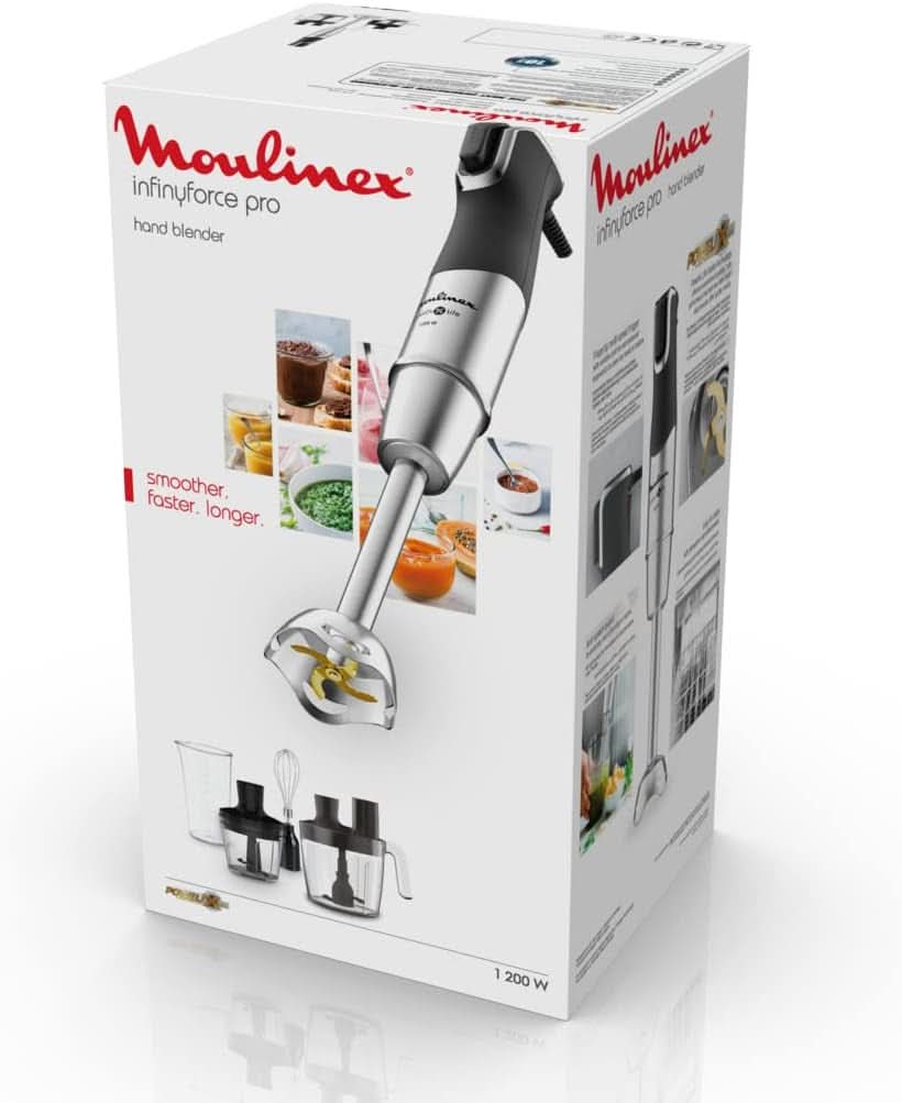 Infinyforce Pro Standmixer 1200W, Hochleistungsklingen, Schnelle Ergebnisse, Ergonomische Geschwindigkeitregelung, Geschwindigkeitregelung, Abnehmbare Spülmaschinenfeste Teile DD95JD10 Keuken Naty Shop