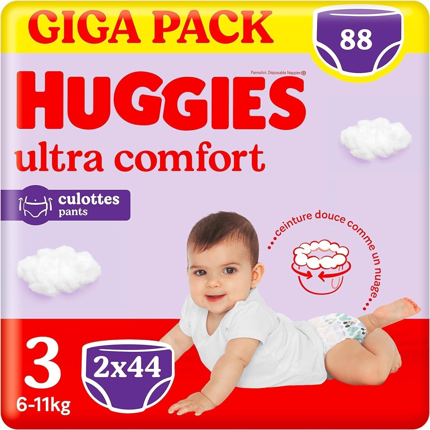 Huggies Ultra Comfort, luierluiers, maat 5 (12-17 kg), verpakking van 68 luierluiers