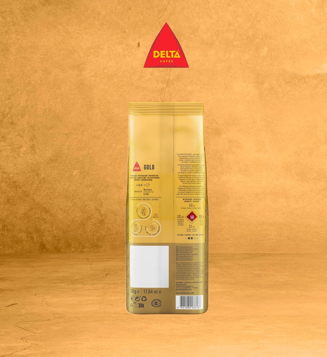 Partij Delta koffiebonen, Gold verpakking, 500 g