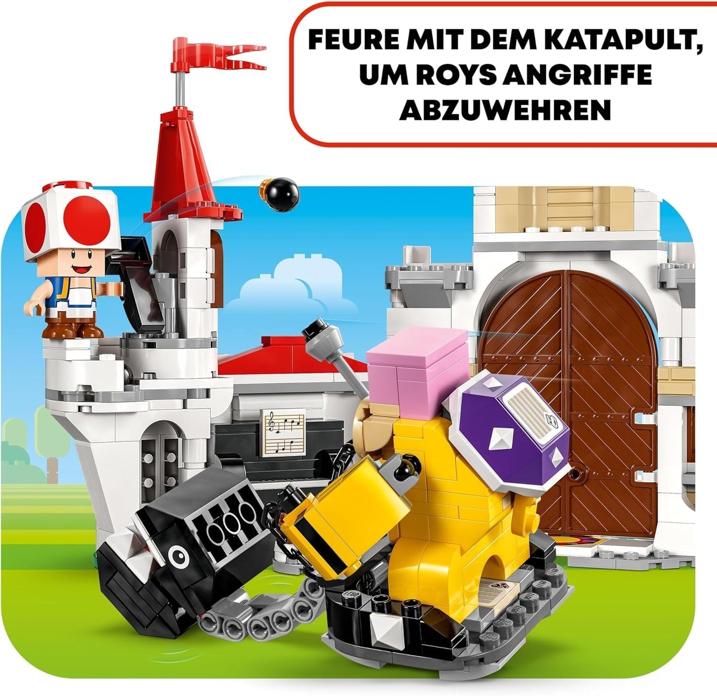 LEGO Super Mario Roy's strijd bij het Mushroom Palace Avonturenset met Nintendo-personages Cadeau voor meisjes, jongens en gamers 7 jaar oud 71435 Bouwsets Besuche in LEGO-Store