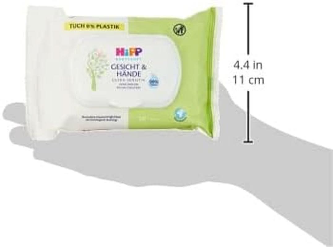HIPP Babysanft Gesicht & Handtücher, Feuchttücher 12X 20 Stück. Naty Winkel