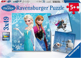 Ravensburger Kinderpuzzel - 09264 Avonturen in Winterland - legpuzzel voor kinderen vanaf 5 jaar, Disney Frozen legpuzzel met 3X49 stukjes Puzzel Naty Shop Standaard titel