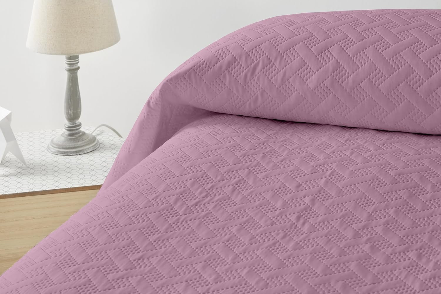 LISO - Sprei voor 105 Cm - Bouti Sprei - Lente en Zomer - 200X260 Cm - Roze Bedden en Dekens Besuche den Degrees home-Store Make-up Bed 135 Cm