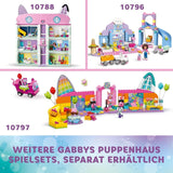 LEGO 4+ Gabby's poppenhuis Gabby's feestzaal, discospeelset met glijbaan en dierfiguren voor creatief rollenspel, cadeau voor meisjes en jongens vanaf 4 jaar 10797 Bouwsets Besuche den LEGO-Store