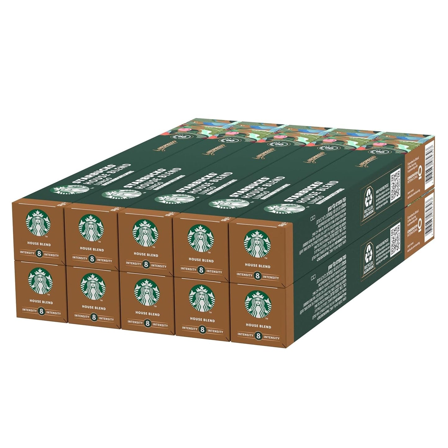 STARBUCKS House Blend van Nespresso, Mittlere Röstung, Kaffeekapseln 10 x 10 (100 Kapseln)