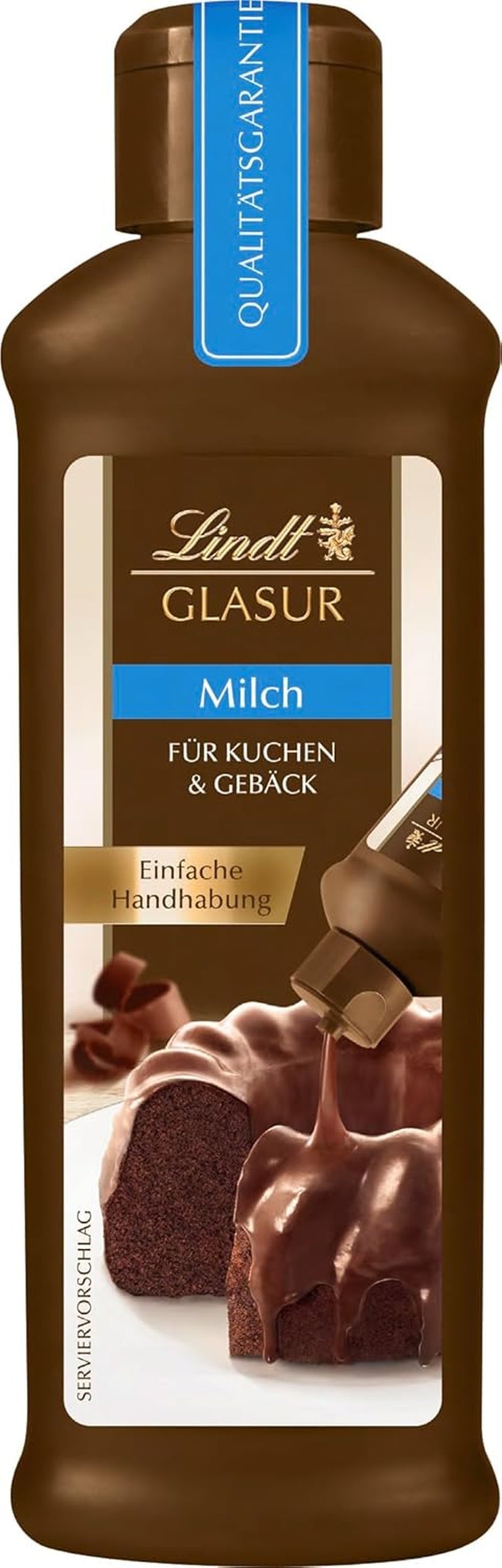 Lindt Schokolade - GLASUR Vollmilch | 10X200G | Vollmilch Glasur Einen Feinen Überzug Bei Kuchen, Torten, Gebäck Oder Eis | GLAS | Backen | Schokoladengeschenk Glazuren en Decor Naty Shop Standaardtitel