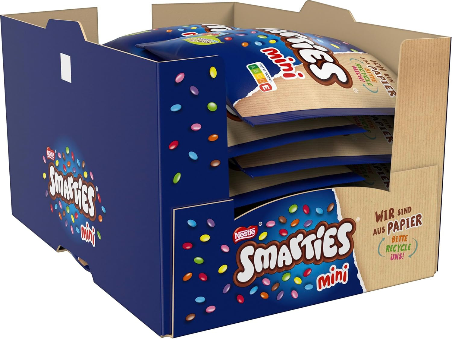 Nestlé SMARTIES Mini, kleine linzen met melkchocolade, individueel verpakt, 16 stuks (16 x 187 g)