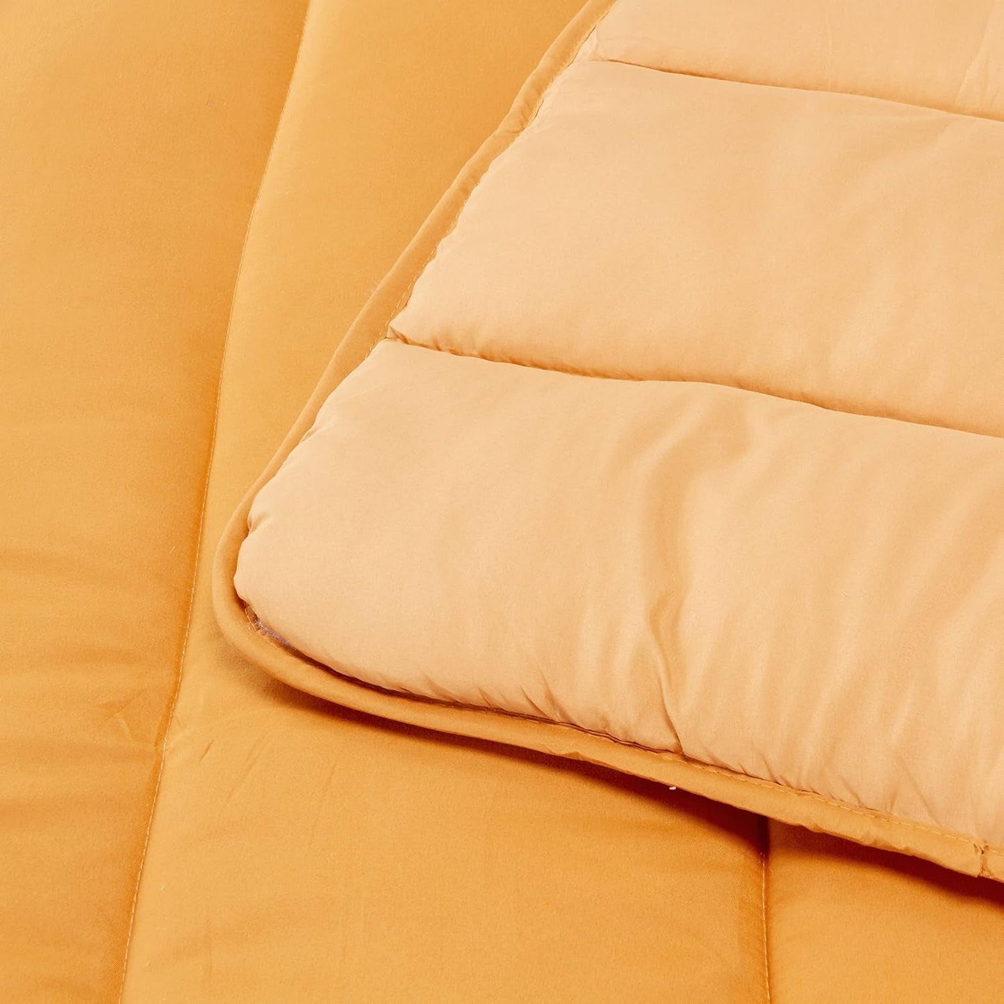 Pikolin Home - Omkeerbaar dekbed 300 G - Tweekleurige Scandinavische vulling - Voor bed 90 - comfortabel, warm, ademend, Kaasjeskruid, 150 X 220 Cm Dekbedden en dekbedden Naty Shop