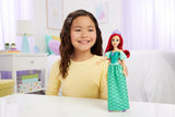 Mattel Disney Princess Ariel-pop, lang stylinghaar, positioneerbaar, afneembare schoenen en hoofdband, Disney-cadeaus, speelgoed voor kinderen vanaf 3 jaar, HLW10
