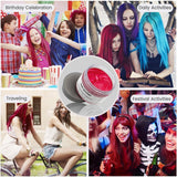 Tijdelijke haarkleur 4,23 ounce kleurwas voor heren Dames Wasbaar Natuurlijke kleur Pommade Instant haarverf voor feest Cosplay Halloween (rood) Naty Shop haarverf