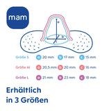 MAM Stillhütchen Größe S (Ø 17 mm) Im 2Er-Set, Extra Weiche Brusthütchen Zum Schutz Beim Stillen, Brustwarzenschutz Für Maximalen Hautkontakt Zwischen Mutter Und Kind Accessoires Voeding en borstvoeding Bebe Naty Shop