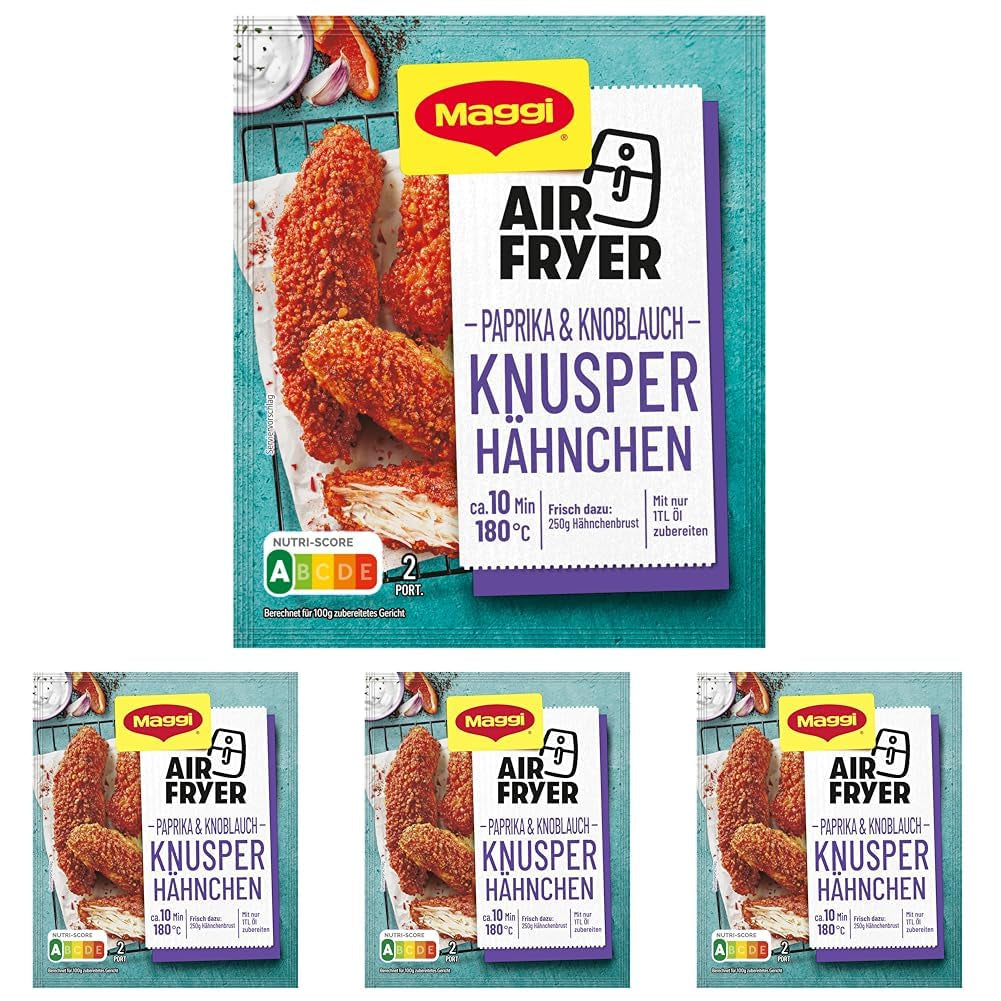 MAGGI Airfryer Knusper Hähnchen - Paprika en Knoblauch, 1er-pakket (1 x 39 g)