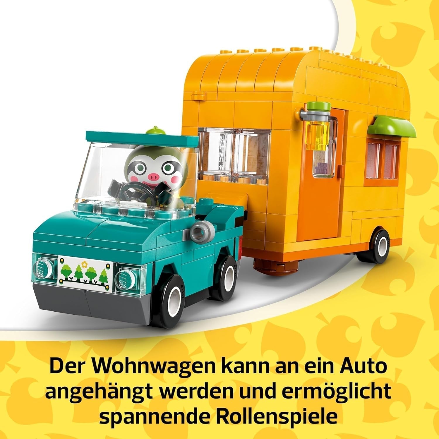 LEGO Animal Crossing Gerd's Caravan & Tuin Rollenspelset Autospeelgoed voor kinderen van 7 jaar oud Meisjes en jongens Cadeau Videogamespeelgoed met dierenfiguren 77054 Bouwsets Besuchen in LEGO-Store
