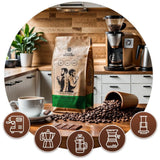 Set koffiebonen 2x1kg 2000g | Brazilië Mogiana | Brazilië Cerrado | Brazilië | Speciale koffie | Vers gebakken
