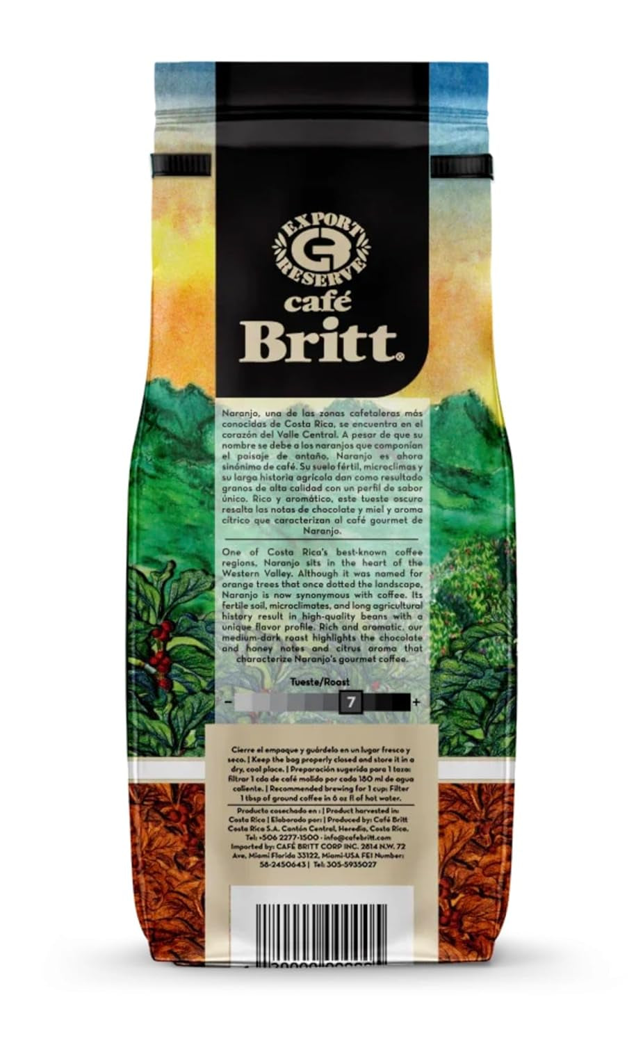 GOURMET ALTOZANO KOFFIE uit Costa Rica DE LA NARANJO Koffie hele bonen 340 g
