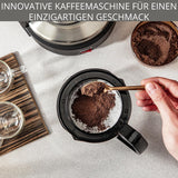 Krups T8 Filter-espressomachine, 850 Watt, automatische uitschakeling, 8-12 kopjes, 1 liter inhoud, permanent filter, verlichte aan/uit-schakelaar, eenvoudig te gebruiken, zwart, KM4689