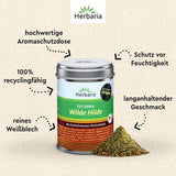 Herbaria Wilde Hilde bio 100g M-Dose-fertige Bio-Gewürzmischung - Saladegewürz für ausgefeilte Salade - mit erlesenen Ingrediënt - in nachhaltiger Aromaschutz-Dose