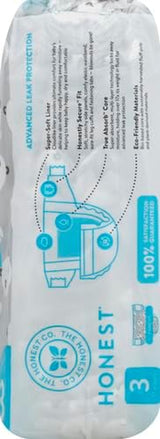 – Milieuvriendelijke en hoogwaardige wegwerpluiers, Panda's, maat 3 (7,3–12,7 kg), 27 stuks