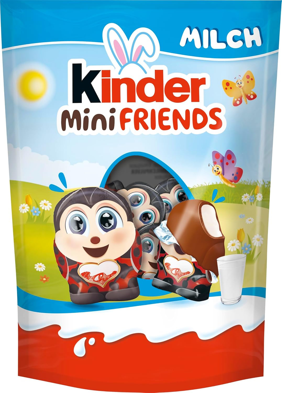 Kinder Joy-pakket van 2 - De ene helft met heerlijke melk- en cacaoroom en knapperige balletjes, en de andere helft met een geweldige verrassing - Paaschocolade, Paassnoepjes - Paascadeau - 40g