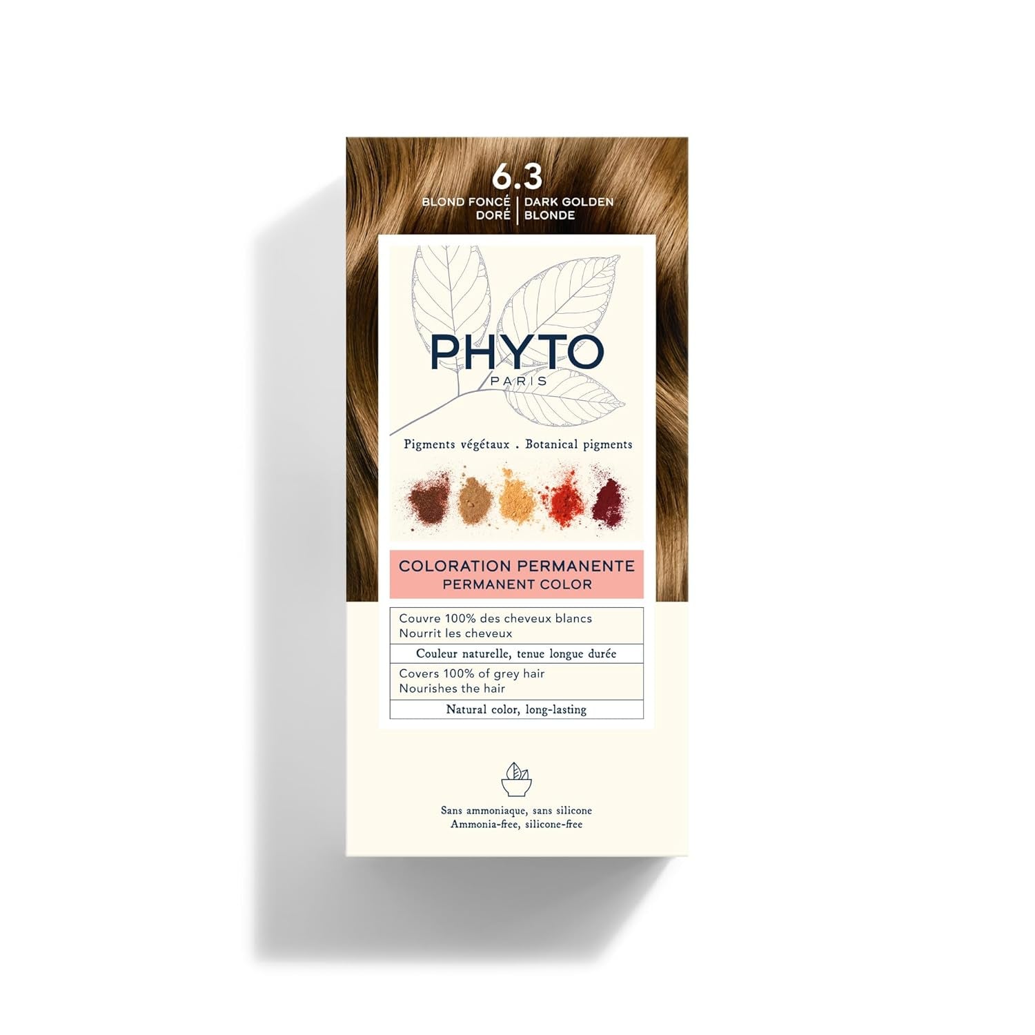 Permanente haarkleuring, 5.3 Licht goudbruine haarverf Naty Shop 6.3 Blond Foncé Doré
